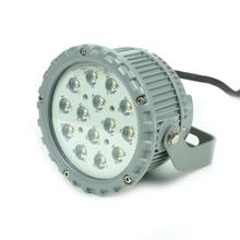 LED-Strahler 15W 5000K, silbergrau rund IP 65