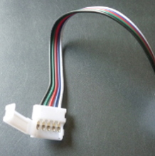 LED -Stripe  RGB + W  Einspeiser m. 150mm Kabel