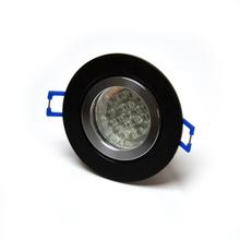 Einbaustrahler IP44 GU10 , schwarz rund, 230 V
