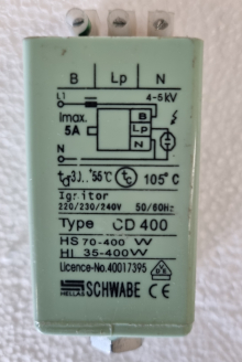 Zünder HS 70 - 400 W,  HI 35 - 400 W Schwabe CD400