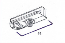 Pendelleuchten Adapter 1 m schwarz 1 Ph.
